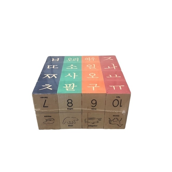 New Uncle Goose Korean Wooden Blocks Alphabet - Picture 5 of 10